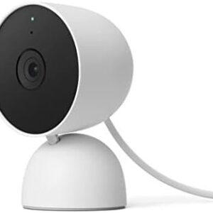 Google indoor Nest Security Cam 1080p (Wired) - 2nd Generation - Snow