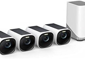 eufy Security eufyCam S330 (eufyCam 3) 4-Cam Kit, Security Camera Outdoor