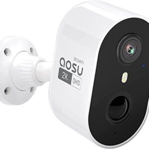 AOSU 2K Security Cameras Wireless Outdoor, Battery Powered for Home Security