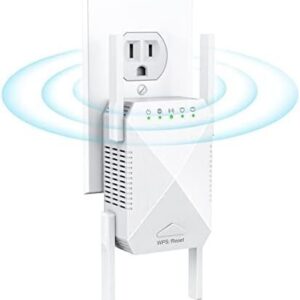 WiFi Extender, 2023 Fastest WiFi Booster 1200Mbps Dual Band (5GHz/2.4GHz) WiFi
