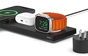Belkin MagSafe 3-in-1 Fast Wireless Charging Pad for Apple Watch, iPhone 15