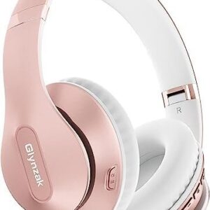 Glynzak Wireless Headphones Over Ear 65H Playtime HiFi Stereo Headset