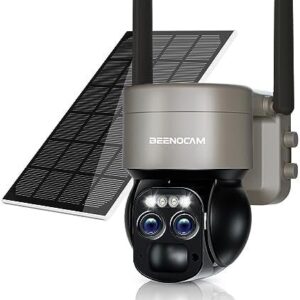 BEENOCAM 8X Zoom 4K 5Dbi Security Cameras Wireless Outdoor Solar Battery Powered