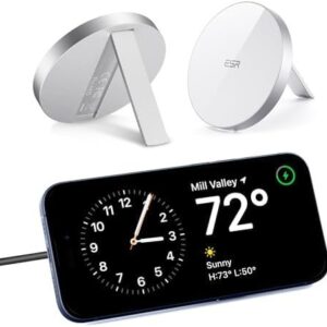 ESR HaloLock Kickstand Wireless Charger, MagSafe-Compatible Charger for iPhone