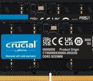 Crucial RAM 32GB Kit (2x16GB) DDR5 5600MHz (or 5200MHz or 4800MHz)