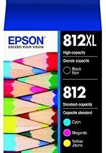 EPSON 812 DURABrite Ultra Ink High Capacity Black & Standard Color Cartridge