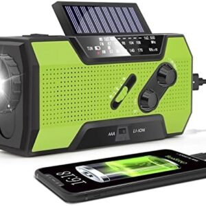 Emergency Crank Weather Radio, AM/FM/NOAA Hand Crank Portable Solar Radio