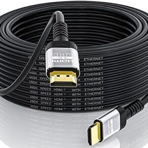 Soonsoonic 4K HDMI Cable 50Ft | High Speed HDMI 2.0 Cable & 4K@60Hz 2K 1080P 3D