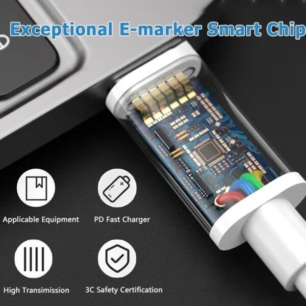 2Pack 20W USB C Charger for iPhone 15/15 Plus/15 Pro/15 Pro Max,PD Wall Charger - Image 5
