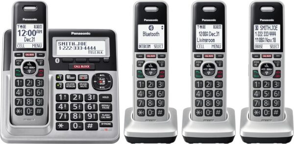 Panasonic KX-TG994 DECT 6.0 Bluetooth 4-Handset Phone Bundle - Image 4