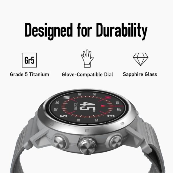 COROS APEX 2 Pro Outdoor GPS Watch, 1.3" Sapphire Titanium, 24-Day Battery Life, Dual-Freq GPS, On-Wrist Navigation, Offline Maps, Heart Rate Monitor, Track Sleep, Running, Biking, Climbing-Black - Image 3