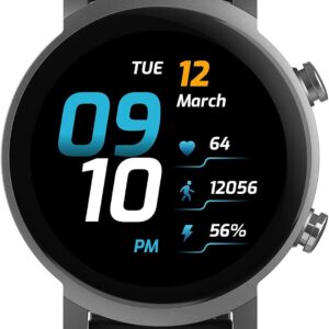 Ticwatch E3 Smart Watch Wear OS by Google for Men Women Qualcomm Snapdragon Wear 4100 Platform Health Monitor Fitness Tracker GPS NFC Mic Speaker IP68 Waterproof Android Compatible Only