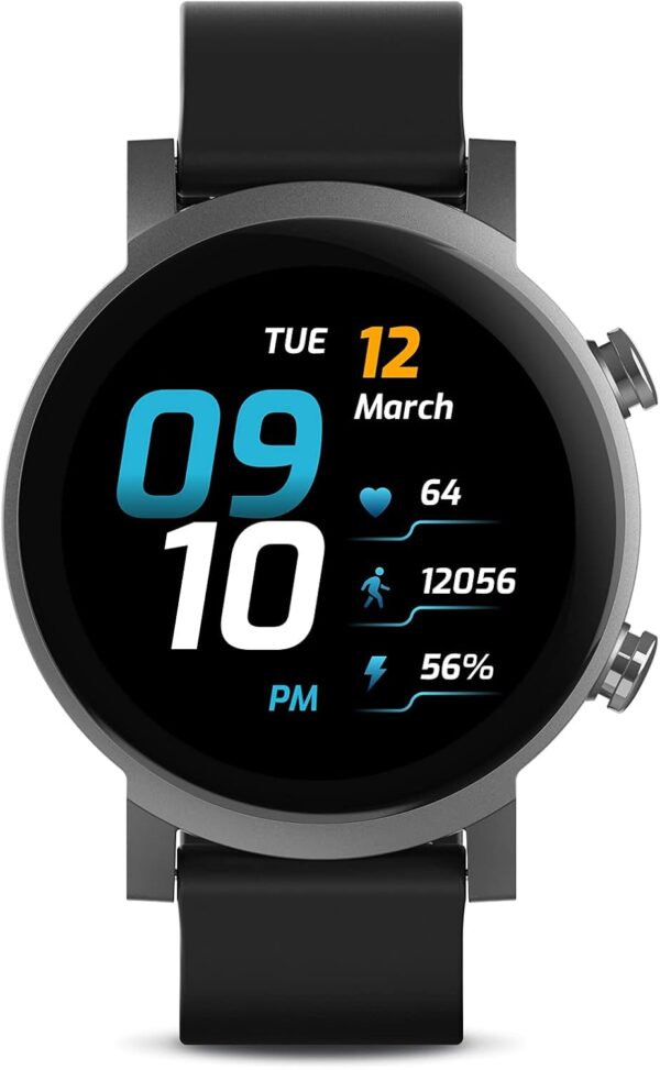 Ticwatch E3 Smart Watch Wear OS by Google for Men Women Qualcomm Snapdragon Wear 4100 Platform Health Monitor Fitness Tracker GPS NFC Mic Speaker IP68 Waterproof Android Compatible Only