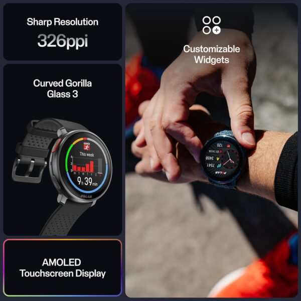 POLAR Sport Watch with GPS, Heart Rate Monitor, and Extended Battery Life, SmartWatch for Men and Women, Offline Maps, Running, Triathlon Watch - Image 2