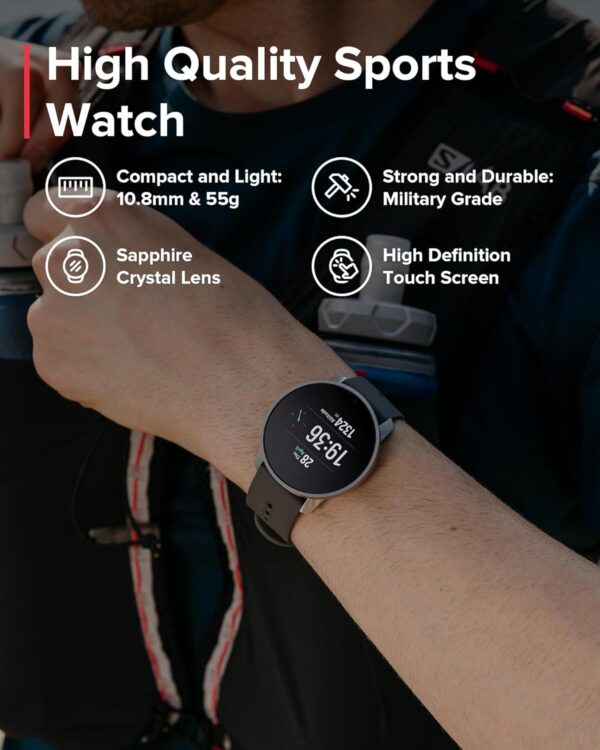 SUUNTO 9 Peak Pro GPS Sports Watch, Up to 30 Days Long Battery Life, 95+ Multisport Watch w/Training Workout Analysis,Advanced Health & Recovery Support, Wrist Heart-Rate Measurement, Black - Image 4